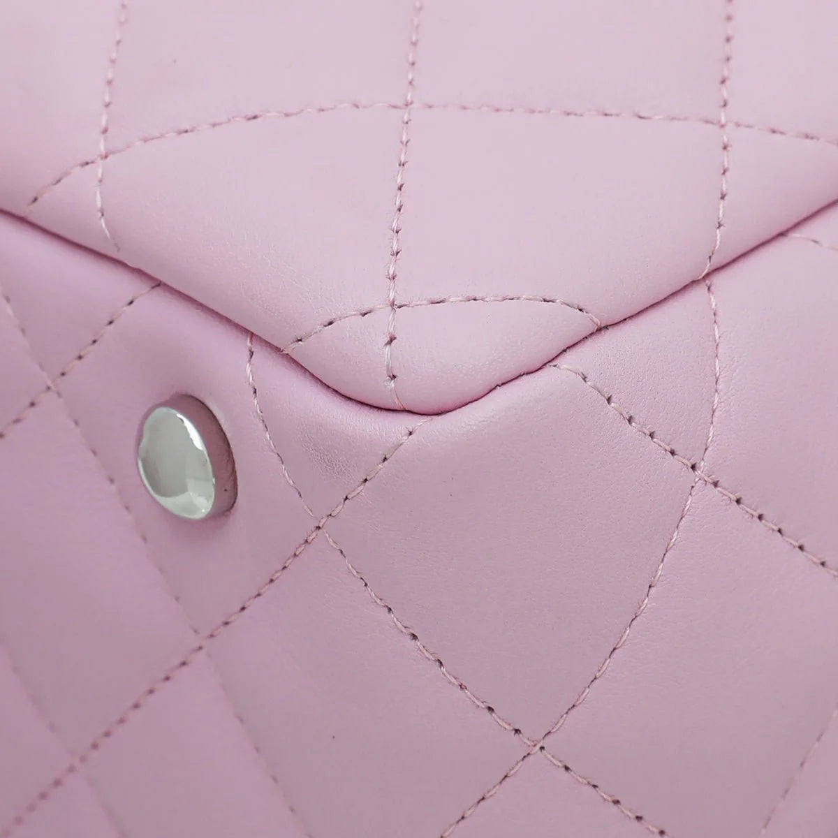 Channel Cambon Ligne Bowler Bag Pink/Black