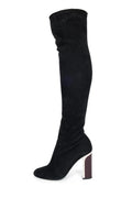 Christian Dior Black Suede Over the Knee Boots