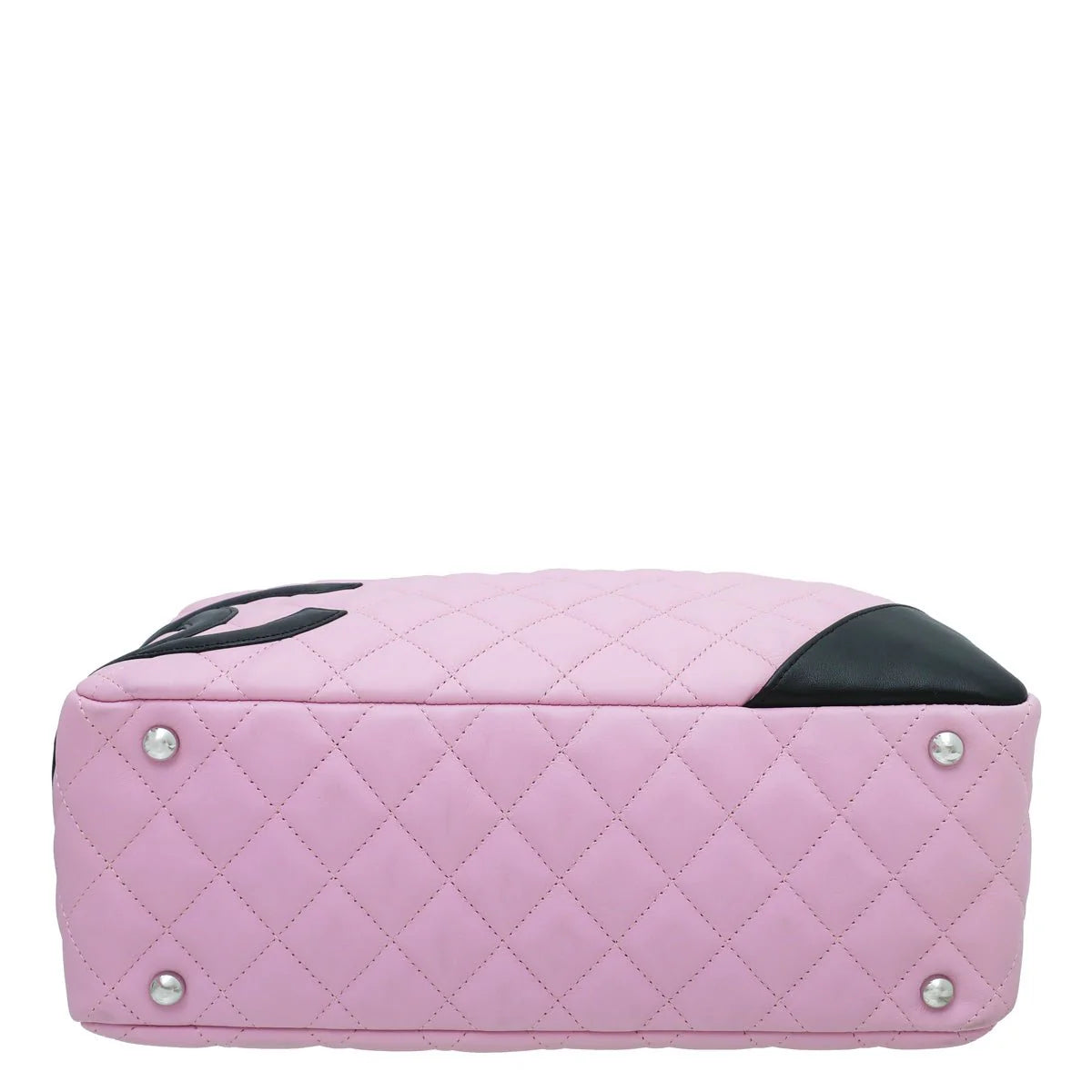 Channel Cambon Ligne Bowler Bag Pink/Black