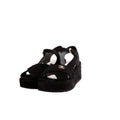 Channel Suede CC Plat Form Sandals Size 38